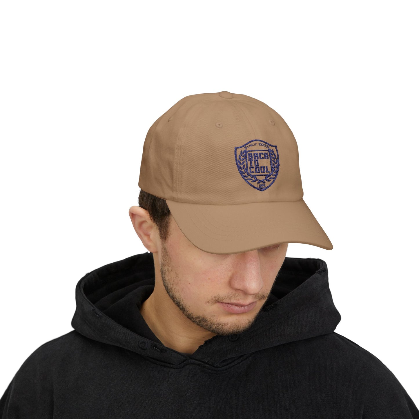 Back to Cool Classic Dad Cap - Trendy White Baseball Hat for Comfortable Style