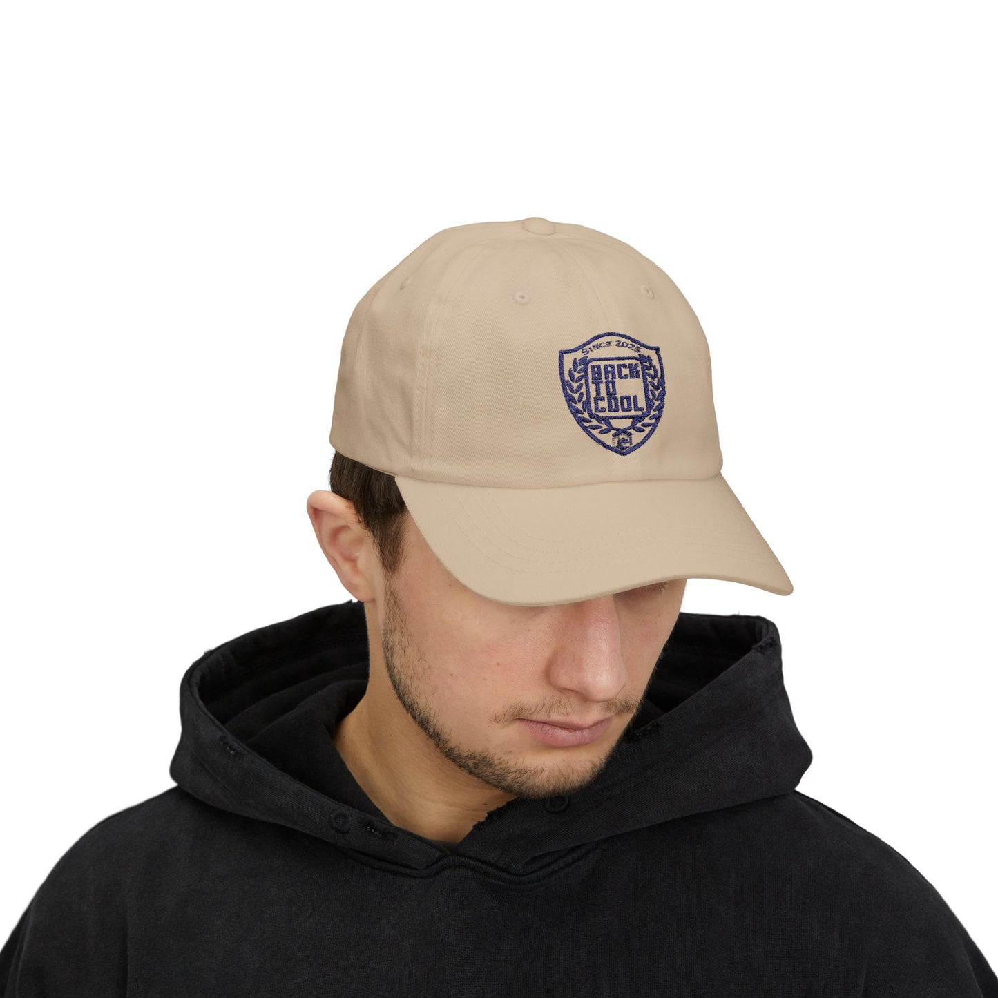 Back to Cool Classic Dad Cap - Trendy White Baseball Hat for Comfortable Style