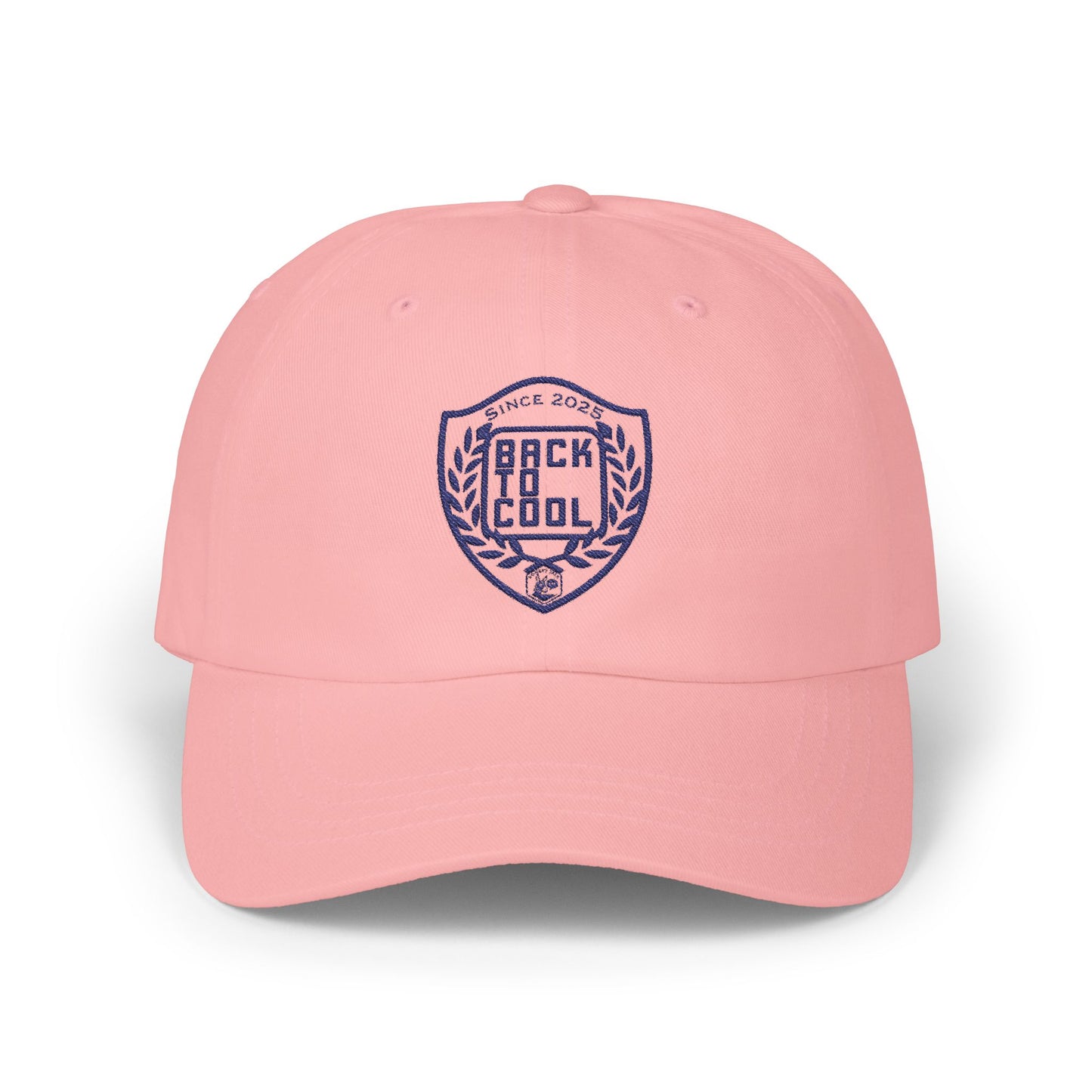 Back to Cool Classic Dad Cap - Trendy White Baseball Hat for Comfortable Style