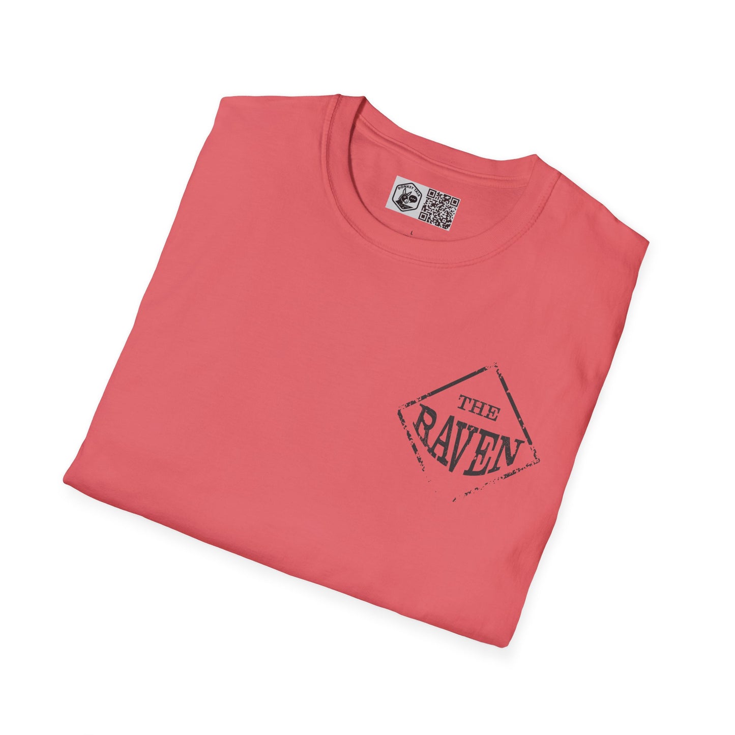 Unisex Softstyle T-Shirt with Raven Graphic - Perfect for Literary Fans