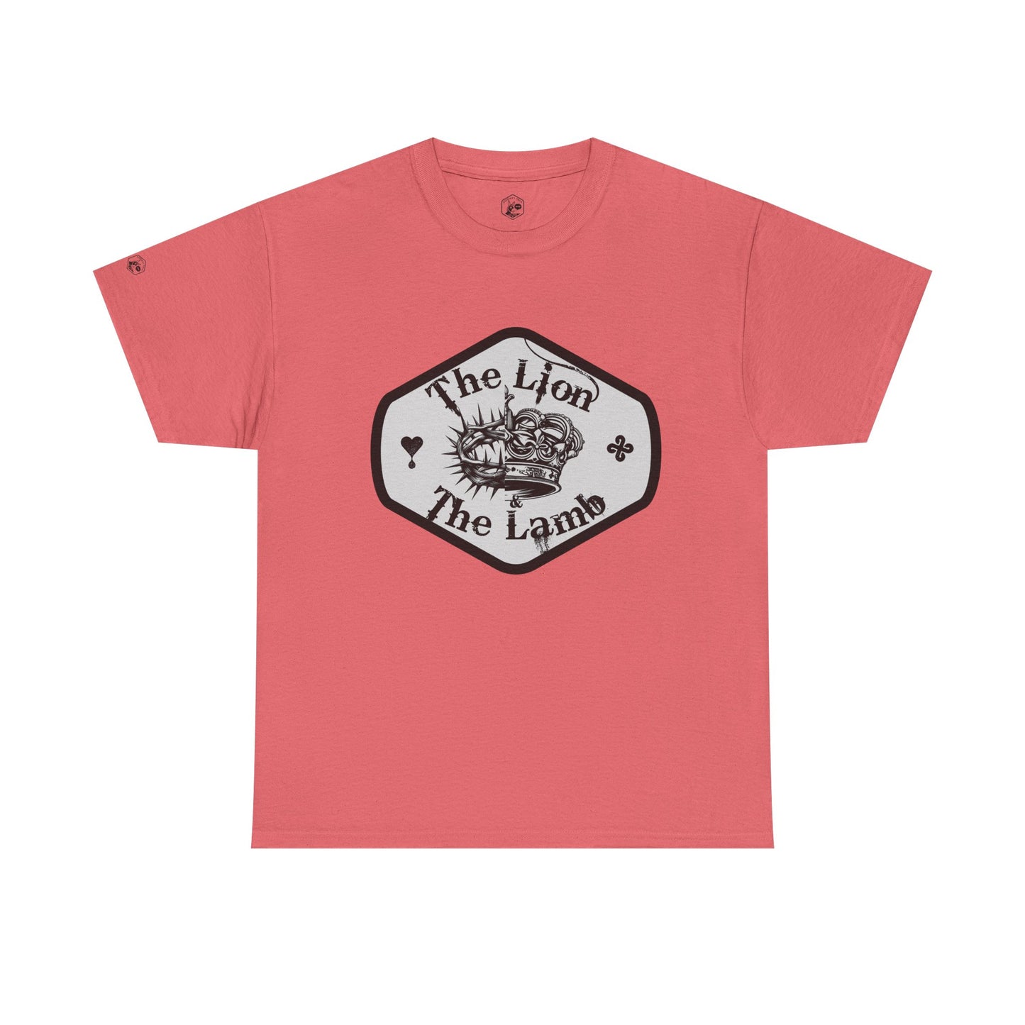The Lion & The Lamb Unisex Heavy Cotton Tee - Casual Graphic T-Shirt for Everyday Wear