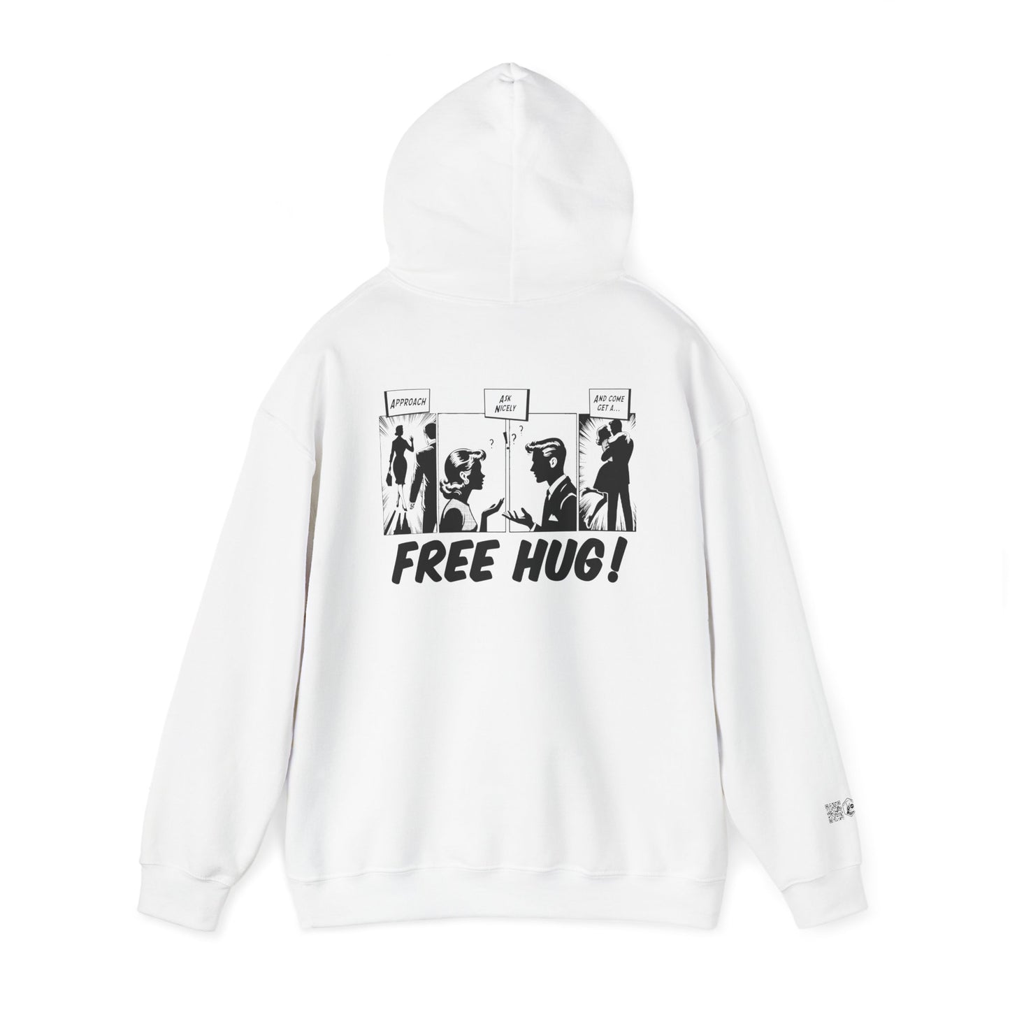 Unisex Heavy Blend™ Hooded Sweatshirt - Free Hug Day & A Big Hug Design