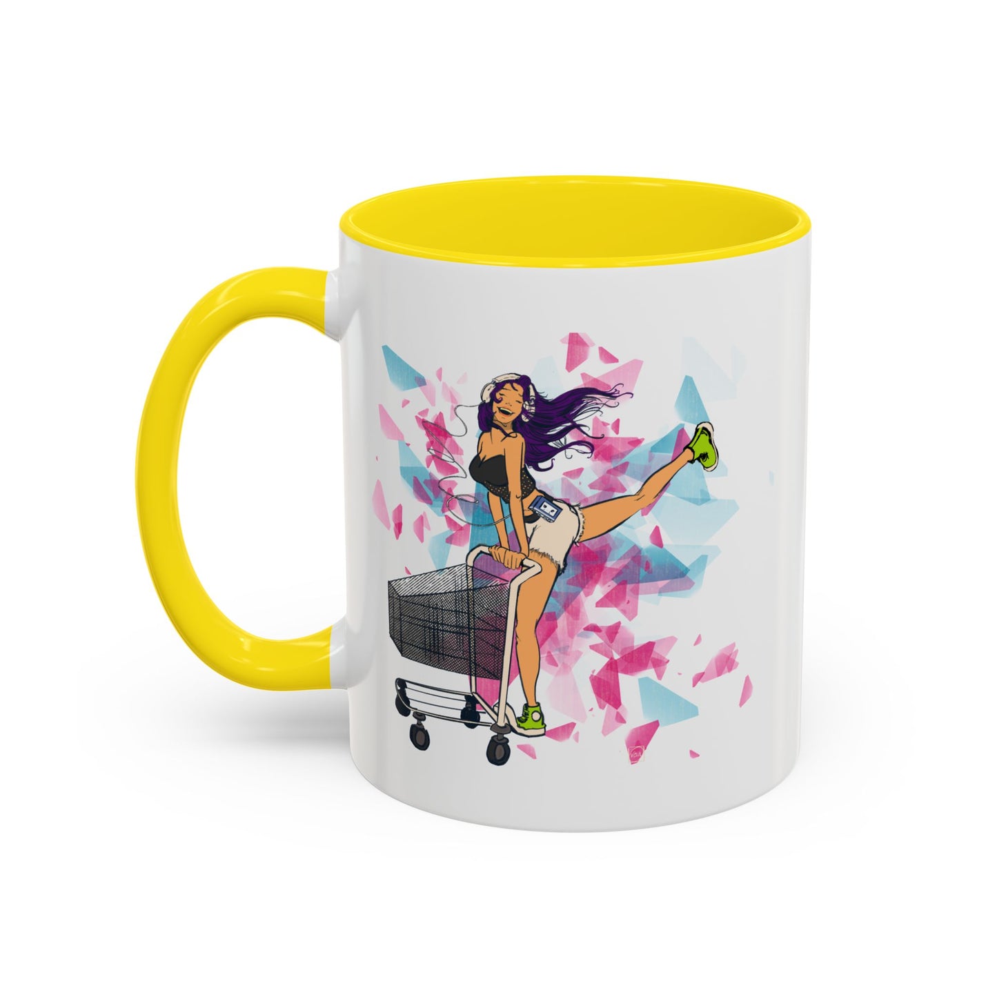 Playful Accent Coffee Mug for Fashion Lovers