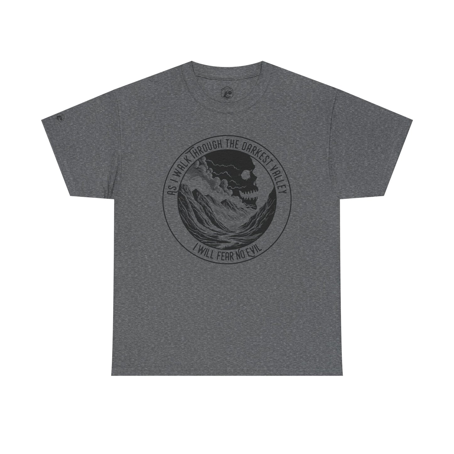 Unisex Heavy Cotton Tee - Fear No Evil Graphic T-Shirt